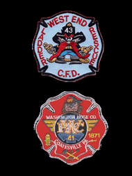 West End and Washington Hose Company patches