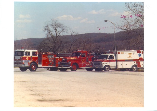 Engine 41-2, Engine 41-1 Ambulance 41-1 1980's
